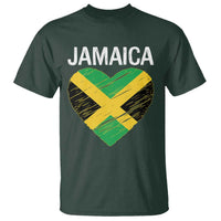 Jamaican Heart Flag T Shirt Patriotic Jamaica Girls Proud Jamaican Roots - Wonder Print Shop
