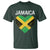 Jamaican Heart Flag T Shirt Patriotic Jamaica Girls Proud Jamaican Roots - Wonder Print Shop