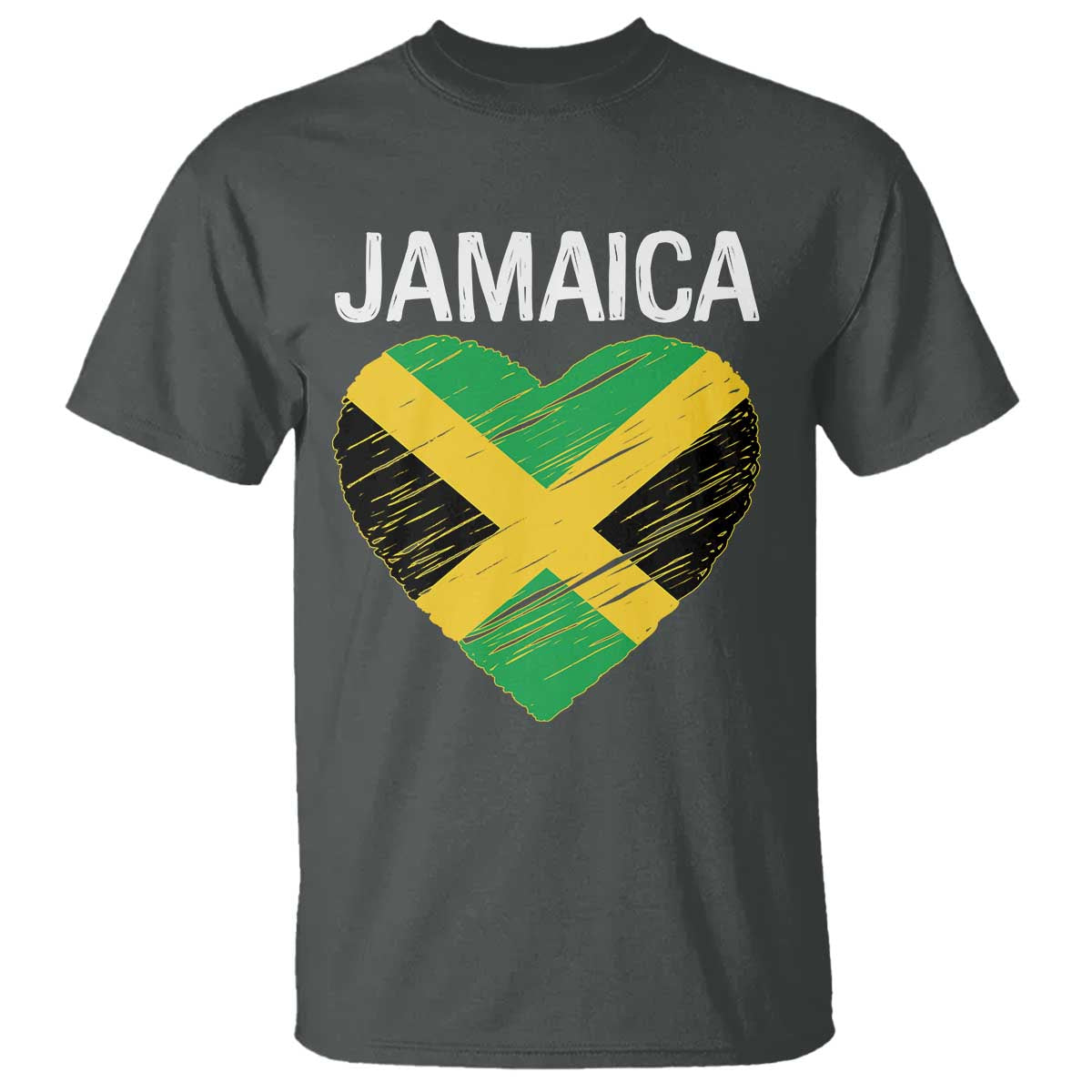 Jamaican Heart Flag T Shirt Patriotic Jamaica Girls Proud Jamaican Roots - Wonder Print Shop
