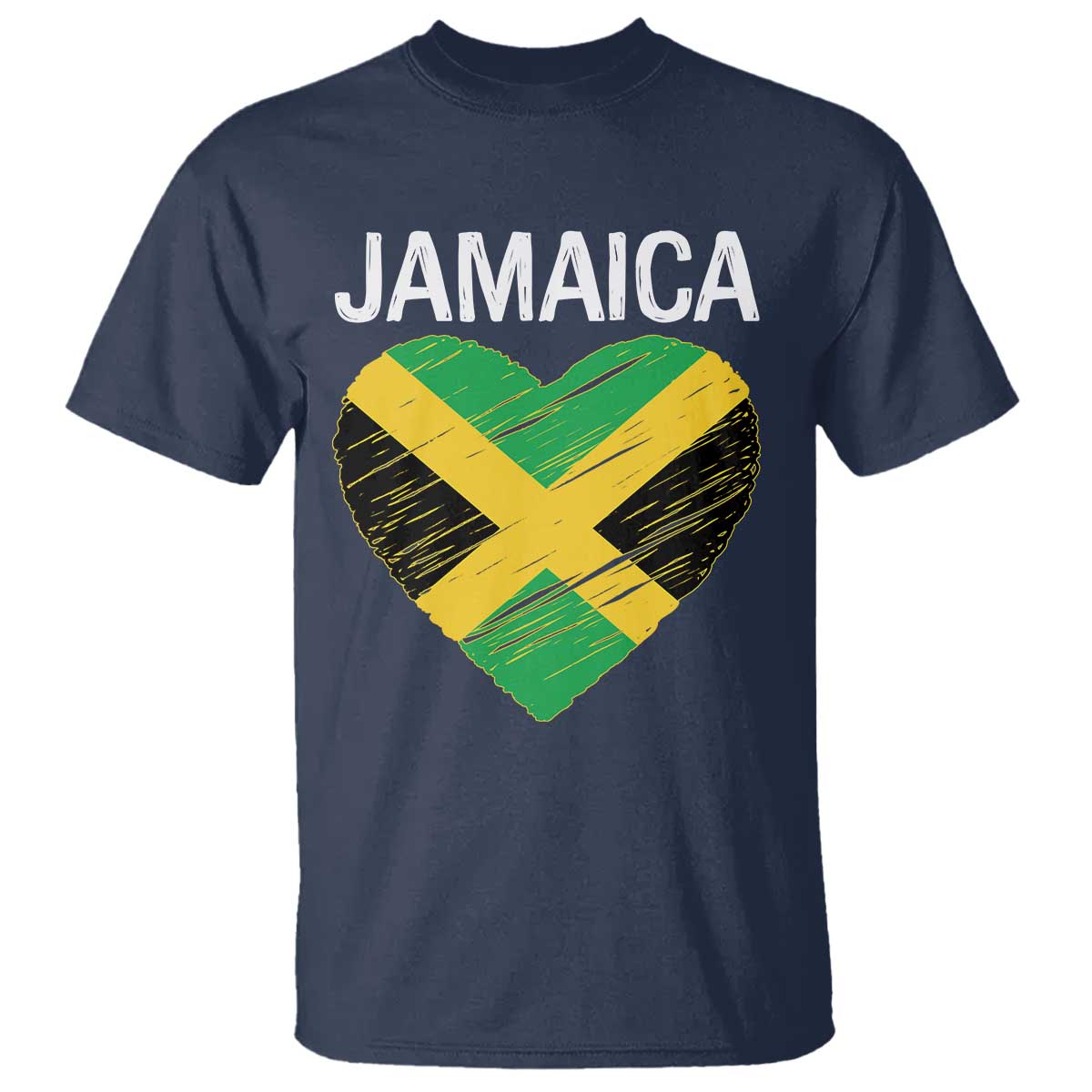 Jamaican Heart Flag T Shirt Patriotic Jamaica Girls Proud Jamaican Roots - Wonder Print Shop
