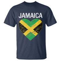 Jamaican Heart Flag T Shirt Patriotic Jamaica Girls Proud Jamaican Roots - Wonder Print Shop