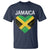 Jamaican Heart Flag T Shirt Patriotic Jamaica Girls Proud Jamaican Roots - Wonder Print Shop
