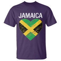 Jamaican Heart Flag T Shirt Patriotic Jamaica Girls Proud Jamaican Roots - Wonder Print Shop