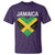Jamaican Heart Flag T Shirt Patriotic Jamaica Girls Proud Jamaican Roots - Wonder Print Shop