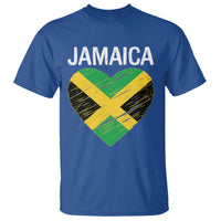 Jamaican Heart Flag T Shirt Patriotic Jamaica Girls Proud Jamaican Roots - Wonder Print Shop