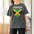 Jamaican Heart Flag T Shirt For Women Patriotic Jamaica Girls Proud Jamaican Roots - Wonder Print Shop