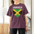 Jamaican Heart Flag T Shirt For Women Patriotic Jamaica Girls Proud Jamaican Roots - Wonder Print Shop