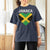 Jamaican Heart Flag T Shirt For Women Patriotic Jamaica Girls Proud Jamaican Roots - Wonder Print Shop
