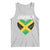 Jamaican Heart Flag Tank Top Patriotic Jamaica Girls Proud Jamaican Roots - Wonder Print Shop