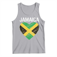 Jamaican Heart Flag Tank Top Patriotic Jamaica Girls Proud Jamaican Roots - Wonder Print Shop