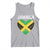 Jamaican Heart Flag Tank Top Patriotic Jamaica Girls Proud Jamaican Roots - Wonder Print Shop