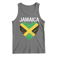 Jamaican Heart Flag Tank Top Patriotic Jamaica Girls Proud Jamaican Roots - Wonder Print Shop
