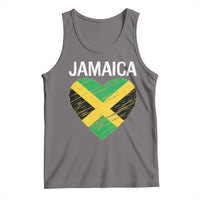 Jamaican Heart Flag Tank Top Patriotic Jamaica Girls Proud Jamaican Roots - Wonder Print Shop