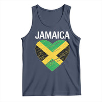 Jamaican Heart Flag Tank Top Patriotic Jamaica Girls Proud Jamaican Roots - Wonder Print Shop