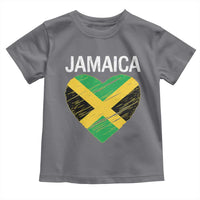 Jamaican Heart Flag Toddler T Shirt Patriotic Jamaica Girls Proud Jamaican Roots - Wonder Print Shop
