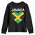 Jamaican Heart Flag Youth Sweatshirt Patriotic Jamaica Girls Proud Jamaican Roots - Wonder Print Shop