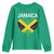 Jamaican Heart Flag Youth Sweatshirt Patriotic Jamaica Girls Proud Jamaican Roots - Wonder Print Shop
