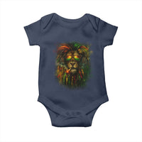 Rasta Reggae Lion Smoking Weed Baby Onesie Jamaican Reggae Music and Weed Lovers - Wonder Print Shop