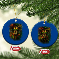 Rasta Reggae Lion Smoking Weed Ceramic Ornament Jamaican Reggae Music and Weed Lovers - Wonder Print Shop