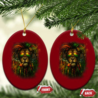 Rasta Reggae Lion Smoking Weed Ceramic Ornament Jamaican Reggae Music and Weed Lovers - Wonder Print Shop