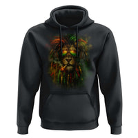 Rasta Reggae Lion Smoking Weed Hoodie Jamaican Reggae Music and Weed Lovers - Wonder Print Shop