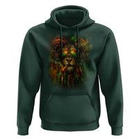 Rasta Reggae Lion Smoking Weed Hoodie Jamaican Reggae Music and Weed Lovers - Wonder Print Shop