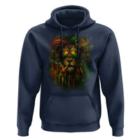 Rasta Reggae Lion Smoking Weed Hoodie Jamaican Reggae Music and Weed Lovers - Wonder Print Shop