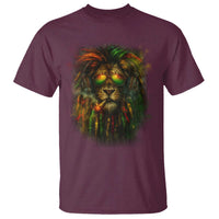 Rasta Reggae Lion Smoking Weed T Shirt Jamaican Reggae Music and Weed Lovers - Wonder Print Shop