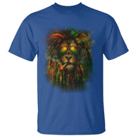 Rasta Reggae Lion Smoking Weed T Shirt Jamaican Reggae Music and Weed Lovers - Wonder Print Shop