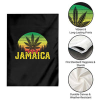 Jamaica Stoner Garden Flag Rasta Sunset Cannabis Marijuana Weed Lovers 420 - Wonder Print Shop