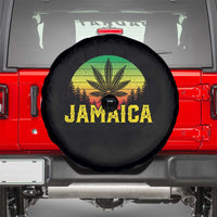 Jamaica Stoner Spare Tire Cover Rasta Sunset Cannabis Marijuana Weed Lovers 420 - Wonder Print Shop