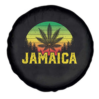 Jamaica Stoner Spare Tire Cover Rasta Sunset Cannabis Marijuana Weed Lovers 420 - Wonder Print Shop