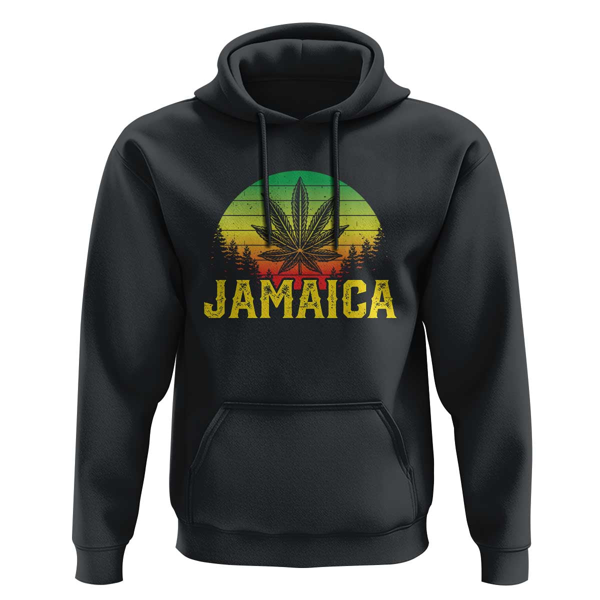 Jamaica Stoner Hoodie Rasta Sunset Cannabis Marijuana Weed Lovers 420 - Wonder Print Shop