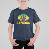 Jamaica Stoner T Shirt For Kid Rasta Sunset Cannabis Marijuana Weed Lovers 420 - Wonder Print Shop