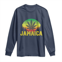 Jamaica Stoner Long Sleeve Shirt Rasta Sunset Cannabis Marijuana Weed Lovers 420 - Wonder Print Shop