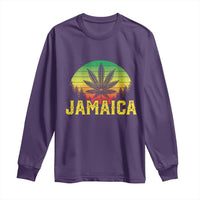 Jamaica Stoner Long Sleeve Shirt Rasta Sunset Cannabis Marijuana Weed Lovers 420 - Wonder Print Shop