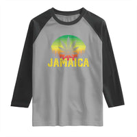 Jamaica Stoner Raglan Shirt Rasta Sunset Cannabis Marijuana Weed Lovers 420 - Wonder Print Shop