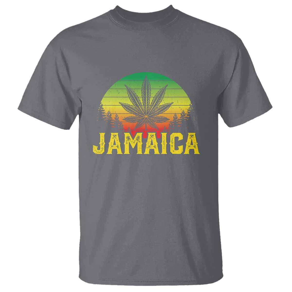 Jamaica Stoner T Shirt Rasta Sunset Cannabis Marijuana Weed Lovers 420 - Wonder Print Shop