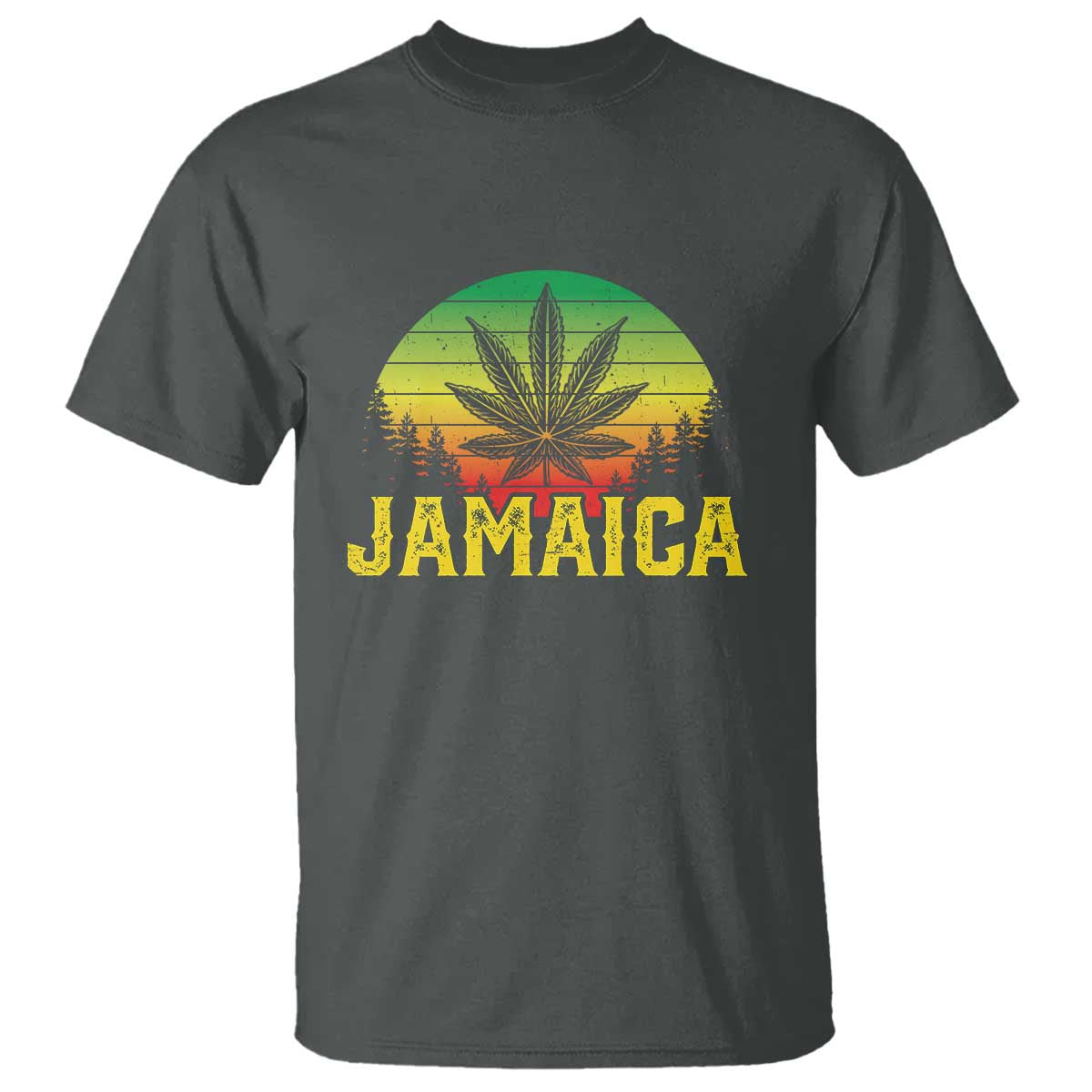Jamaica Stoner T Shirt Rasta Sunset Cannabis Marijuana Weed Lovers 420 - Wonder Print Shop