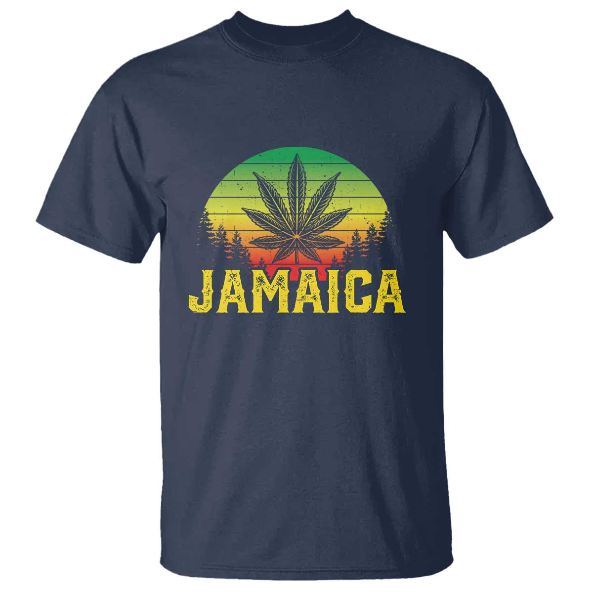 Jamaica Stoner T Shirt Rasta Sunset Cannabis Marijuana Weed Lovers 420 - Wonder Print Shop