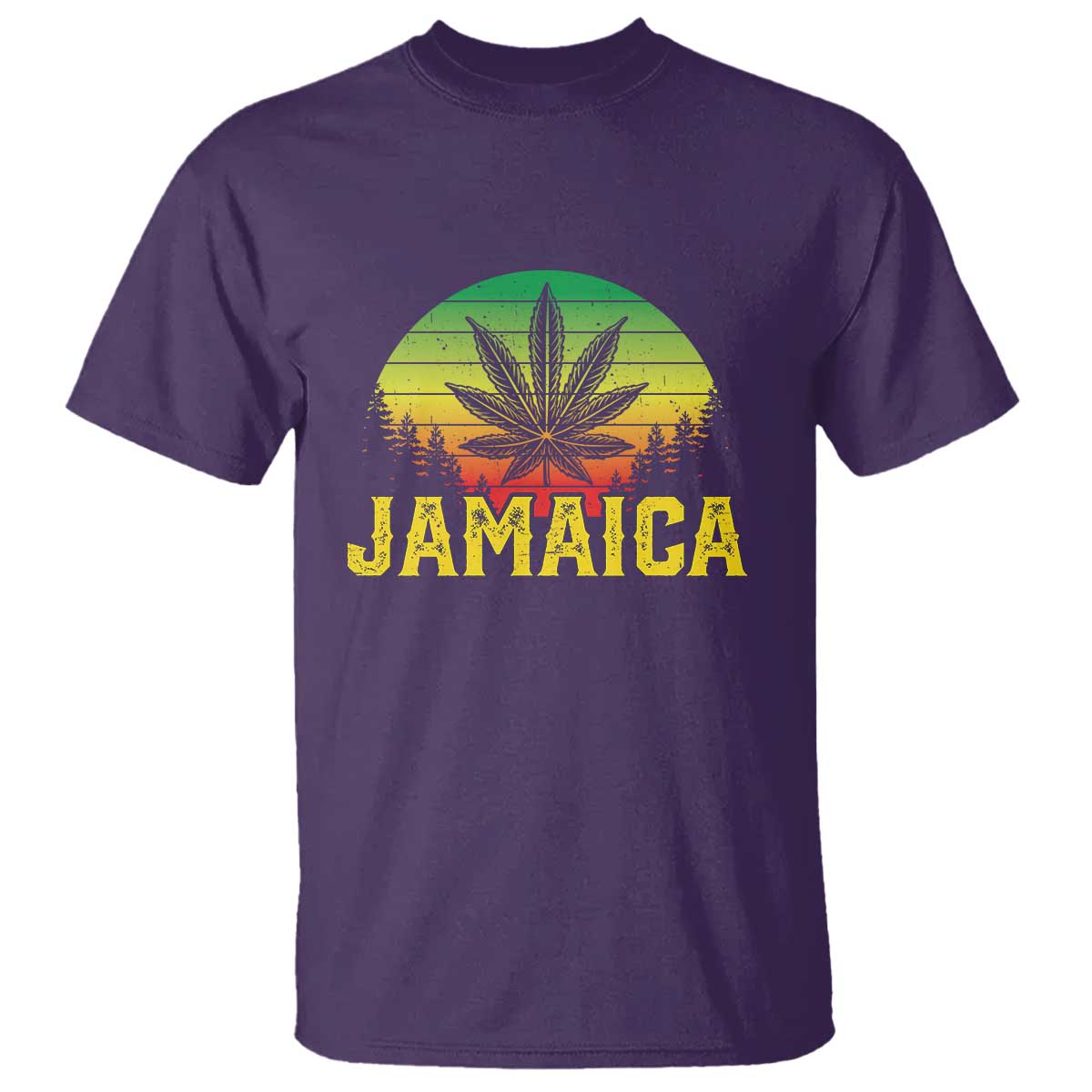 Jamaica Stoner T Shirt Rasta Sunset Cannabis Marijuana Weed Lovers 420 - Wonder Print Shop