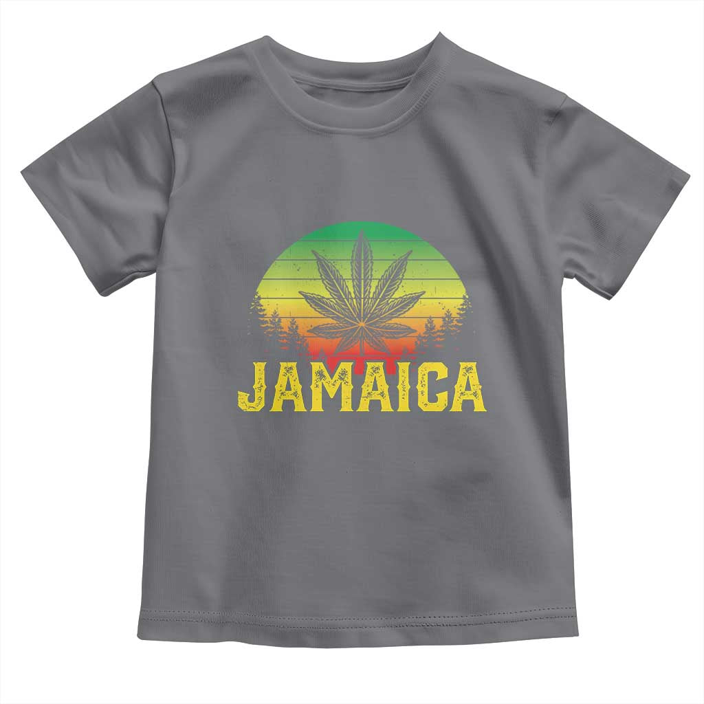 Jamaica Stoner Toddler T Shirt Rasta Sunset Cannabis Marijuana Weed Lovers 420 - Wonder Print Shop