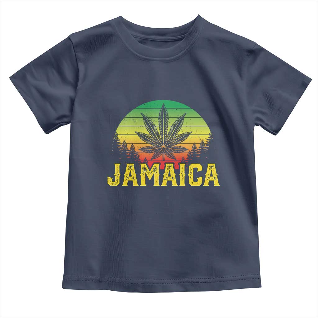 Jamaica Stoner Toddler T Shirt Rasta Sunset Cannabis Marijuana Weed Lovers 420 - Wonder Print Shop