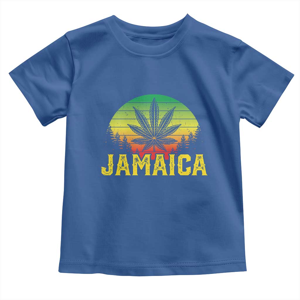 Jamaica Stoner Toddler T Shirt Rasta Sunset Cannabis Marijuana Weed Lovers 420 - Wonder Print Shop