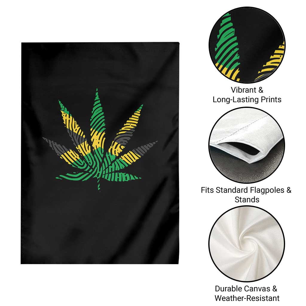Jamaica Flag Cannabis Garden Flag Funny Stoner Weed Lovers Marijuana 420 - Wonder Print Shop