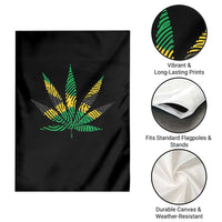 Jamaica Flag Cannabis Garden Flag Funny Stoner Weed Lovers Marijuana 420 - Wonder Print Shop