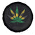 Jamaica Flag Cannabis Spare Tire Cover Funny Stoner Weed Lovers Marijuana 420 - Wonder Print Shop