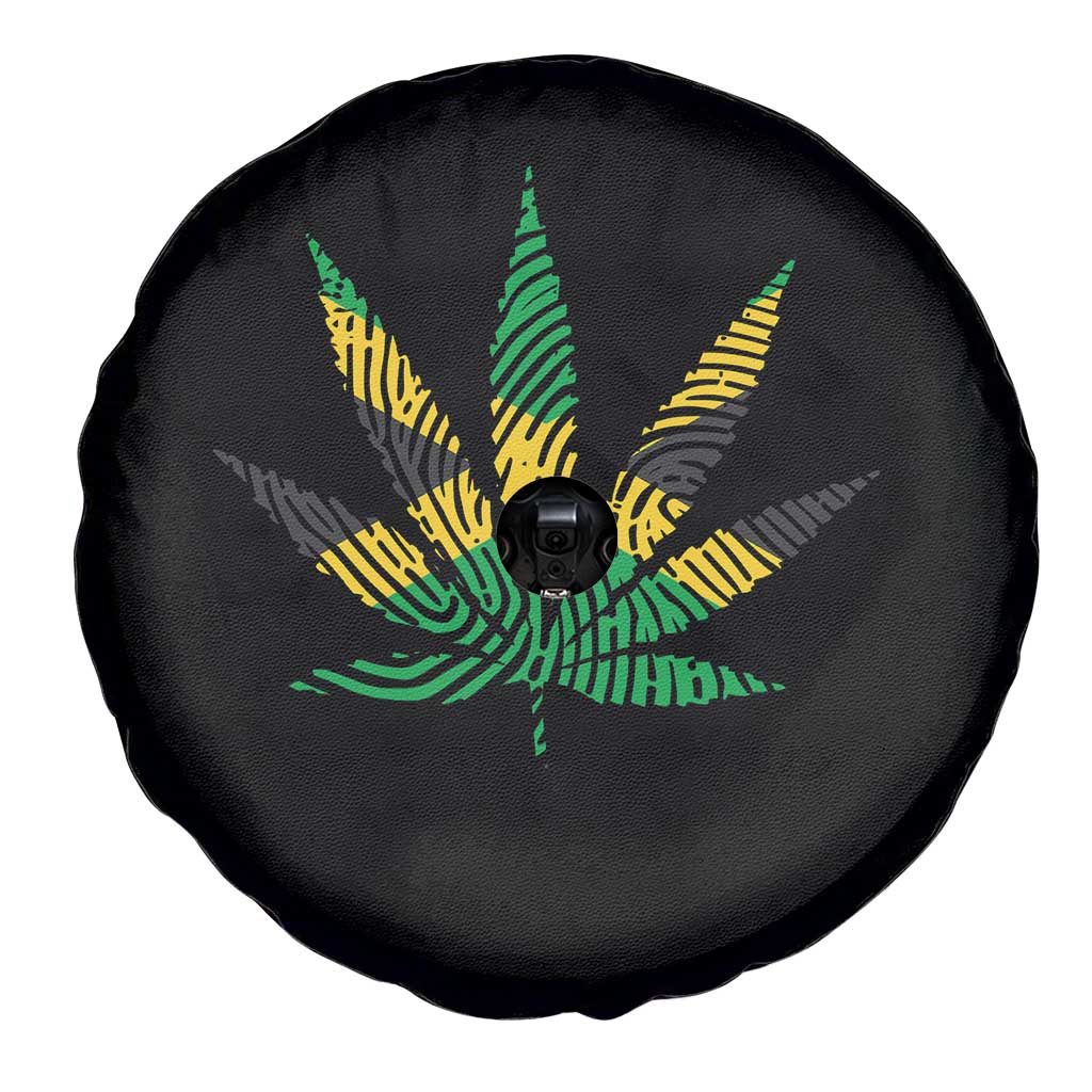 Jamaica Flag Cannabis Spare Tire Cover Funny Stoner Weed Lovers Marijuana 420 - Wonder Print Shop