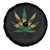 Jamaica Flag Cannabis Spare Tire Cover Funny Stoner Weed Lovers Marijuana 420 - Wonder Print Shop