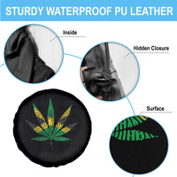 Jamaica Flag Cannabis Spare Tire Cover Funny Stoner Weed Lovers Marijuana 420 - Wonder Print Shop